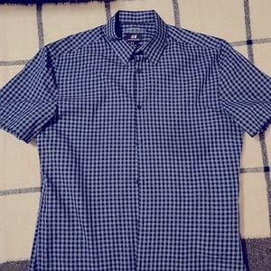 H&M Plaid short sleeve button down